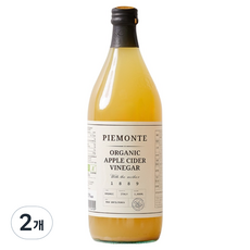 피에몬테 유기농 애플 사이다 비네거, 2개, 1L