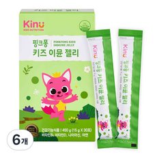키누 핑크퐁 키즈 이뮨 젤리 30p, 450g, 6개