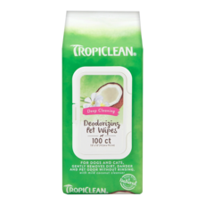 TROPICLEAN 巧倍麗 寵物用神奇柔膚巾, 100張, 1包