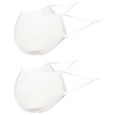 파스텔 코코 마스크 성인용, 1개입, 2개, 화이트