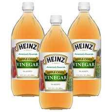 HEINZ 亨氏 蘋果醋, 946ml, 3個