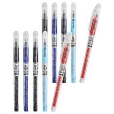 PLANOTE 可擦拭水性原子筆 0.5mm 5入組, 混合顏色, 2套