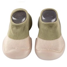 小綠豆居家百貨 寬頭防滑透氣膠底學步鞋