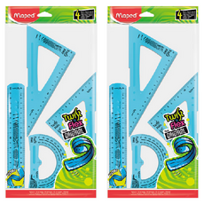 Maped 可彎曲學用幾何製圖尺組, 顏色隨機, 2組