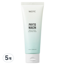 NACIFIC Phyto菸鹼酸亮白晚安面膜, 100ml, 5個