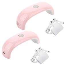 E&C Co. Ltd. L2 LED 凝膠指甲燈, 單色, 2個