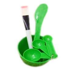 DIY面膜工具組 綠色 4入, 1套