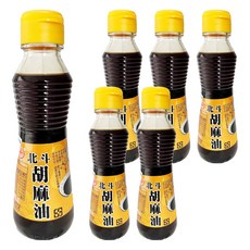 北斗馨油 胡麻油，精選黑芝麻子，香氣濃郁，適用於熱炒料理或調理進補食品, 125ml, 6瓶