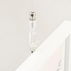 五金百貨 一鍵式星形基本款相框掛勾, 透明, 4個