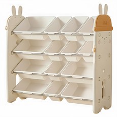 Inhe 英禾 探險兔收納架 組合5, 4層, 茉莉白