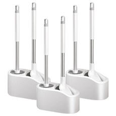 efactory Judy N 壁掛式馬桶雙刷頭清潔刷兩件組, 3套, 白色