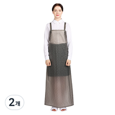 WELLPRON 半透明聚氨酯Unidot防水圍裙 大, 黑色, 2個