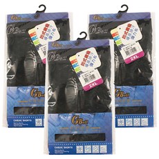 GeeBell 男款導風排汗織帶平口褲 彈力布, 2XL, 款式隨機, 3件