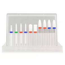 陶瓷美甲磨頭10件組 KN-A4064, 混合色, 1套