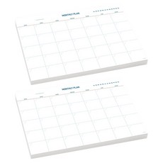 소꿉다락방 먼슬리 플래너 120g, 혼합색상, 2개