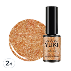 유키 컬러 젤네일, 174호 플래티넘골드, 5g, 2개