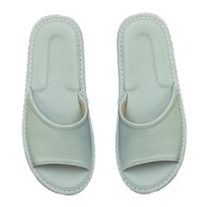 真皮頭層牛皮全皮防滑室內拖鞋 LS05, 薄荷綠, 1雙