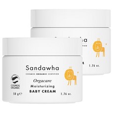 Sandawha Orgacare孩童保濕霜, 50g, 2罐