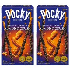 glico 可可風味杏仁餅乾棒 酥脆口感 獨立包裝, 46.2g, 2盒