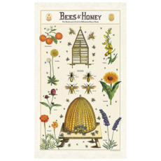 CAVALLINI&CO. 茶巾 蜜蜂&蜂蜜 100%天然棉 尺寸80x47cm 印度製, 1個