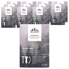 Manhurst 便攜式刮鬍凝膠袋 10入, 40g, 12個