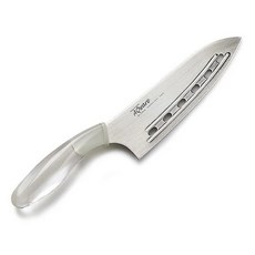 廚房用刀 三德型, 銀色 + 透明色, 1支