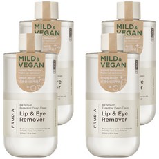 FRUDIA 自然而然 植萃溫和瞬效眼唇卸妝液 純素友善, 300ml, 4瓶