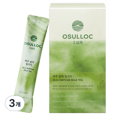 오설록 제주 말차 밀크티, 3개, 10개입, 20g