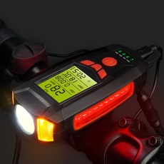 ACEPEED 多功能自行車燈碼錶, B93-黑色, 1個