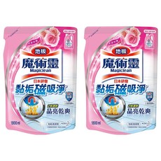 Kao 花王 Magiclean 魔術靈 地板清潔劑 水漾玫瑰 補充包, 1.8L, 2包