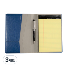 Sonoma MG A5硬殼筆記本保護套 + A5 Legal Pad 隨機出貨 50張, 藍色, 3套