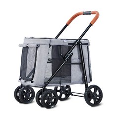 칠시 반려동물 유모차, 그레이, 1개