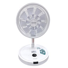 YAMADA 銀粒子抑菌扇葉 + 無線伸縮折疊DC風扇 12吋 可遙控, YUF-12KW010