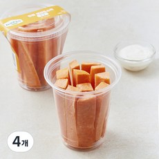 All바른농장 한컵 샐러드스틱 당근, 4개, 180g