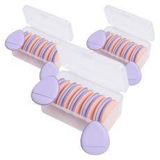 홈즈픽 메이크업 스펀지 미니 핑거 퍼프, 30개, 보라