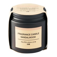 MUJI 無印良品 芬香蠟燭, 檀香香味, 85g, 1個