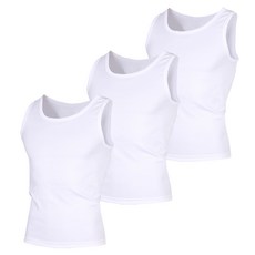 Kolon 男款素色無袖背心 3入