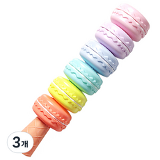 2Youngdesign 6色馬卡龍螢光筆, 混合色, 3個