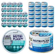 동원뉴트리플랜 고양이 뽀짜툰 건강 프로젝트 면역&유리너리 160g 24p + 장&유리너리 160g 24p, 가다랑어, 1세트