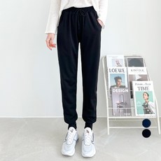 잘빠진 여성용 냉감 통기성 썸머 밴딩 쿨 조거 팬츠