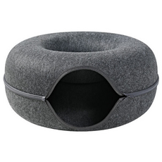 甜甜圈隧道貓窩 貓咪玩具 寵物用品, 顏色隨機, 1個