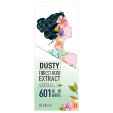 SOFEI 舒妃 植萃添加護髮染髮霜, 601霧感鉛筆黑灰, 1組