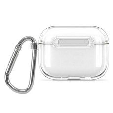 Le Meilleur AirPods 透明TPU保護殼+防鐵粉貼+登山扣, 1套, 透明, AirPods Pro 3