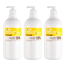 키로코스 내추럴수 키로 레몬 톡스 클렌징 로션, 1L, 3개