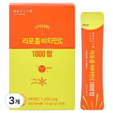 모비타 리포좀 비타민C 1000팝, 3개, 30회분