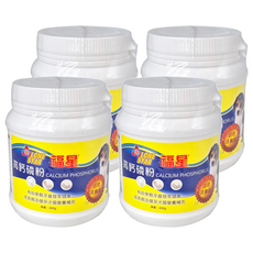 LONE STAR 福星 高鈣磷粉 犬貓用, 有助骨骼牙齒發育健康, 補充成長期及懷孕犬貓營養, 含活性乳酸菌, 維護骨骼/關節, 4罐