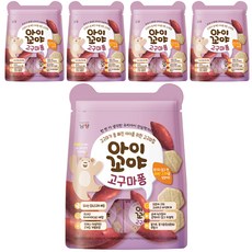 Iggoya 孩童輔食系列牙牙米餅, 地瓜口味, 30g, 5袋