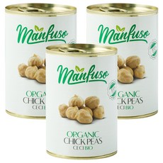 Manfuso 鷹嘴豆罐頭, 3個, 400g