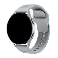 스페이스쉴드 갤럭시 워치 호환 어반 실리콘 스트랩 20mm, 실버, 1개