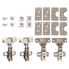 올고르 싱크대 110도 아웃도어 경첩 보강판, 4세트